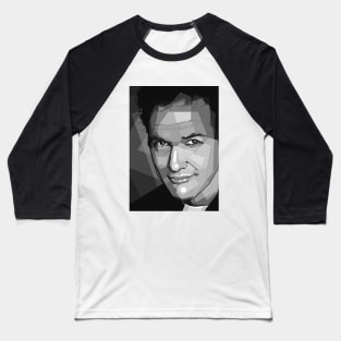 Norm Macdonald Grayscale Baseball T-Shirt